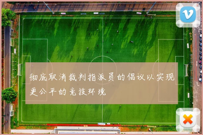 彻底取消裁判指派员的倡议以实现更公平的竞技环境